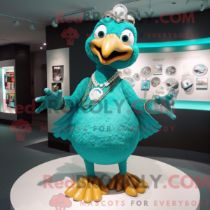 Máscara Teal Dodo Bird com...