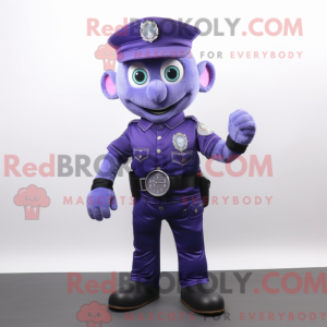 Lilla politibetjent maskot...