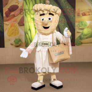 Beige Caesar Salad mascotte...