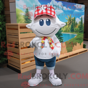 White Starfish mascot...