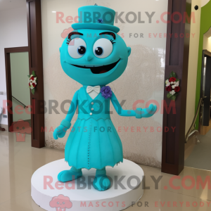 Turkis bryllupskage maskot...