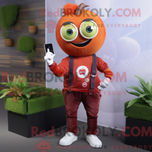Rust Apple mascot costume...