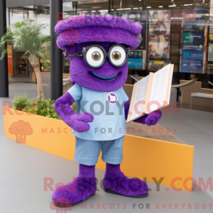 Purple Paella mascot...