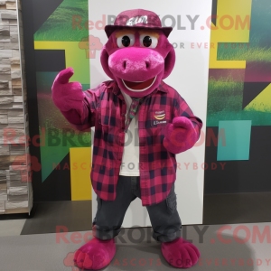 Magenta Python maskot...