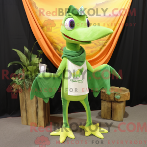 Postava maskota Lime Green...