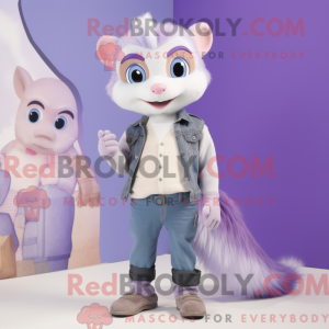 Lavender ilder maskot drakt...
