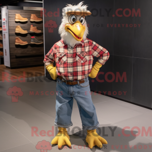 Gouden haan mascottekostuum...