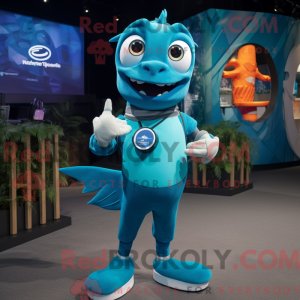 Cyan Barracuda máscara de...