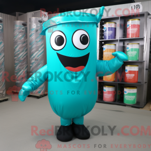 Turkis Soda Can maskot...