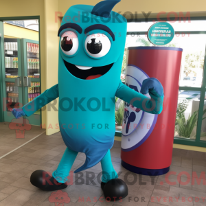 Turkis Soda Can maskot...