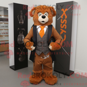 Rust Celtic Cross mascot...