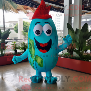 Turkis peber maskot kostume...