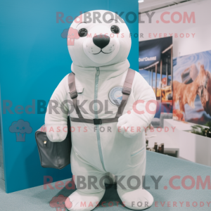 White Seal maskot kostume...