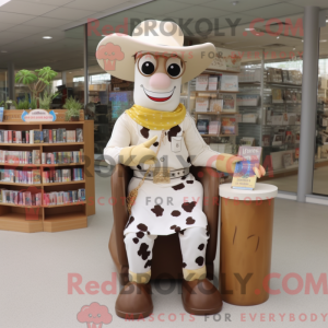 Cream Cowboy maskot kostume...
