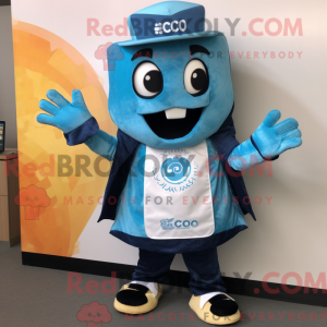Blue Nachos mascot costume...