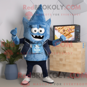 Blue Nachos mascot costume...