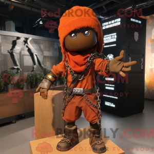Rust Ninja maskot kostume...