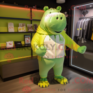 Limegrøn Hippopotamus...