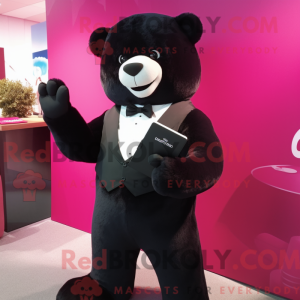 Máscara de Urso Magenta com...