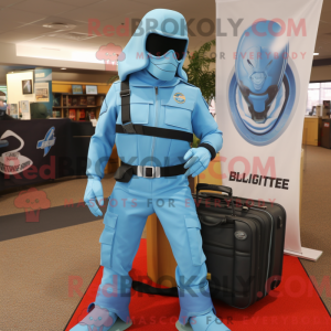 Sky Blue Gi Joe mascot...