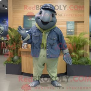 Oliven Pukkelhval maskot...