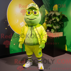 Postava maskota Lime Green...