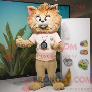 Tan Cat-maskotdraktfigur...