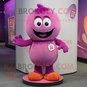 Lilla Pink maskot kostume...