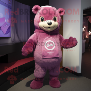 Lilla Pink maskot kostume...