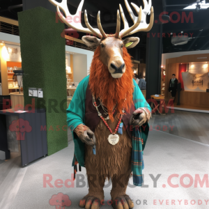 Rust irsk elg maskot drakt...