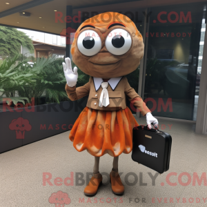Rust Oyster mascottekostuum...