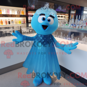 Blue Ice-maskotdraktfigur...