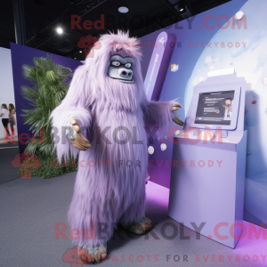 Lavendel Sasquatch maskot...