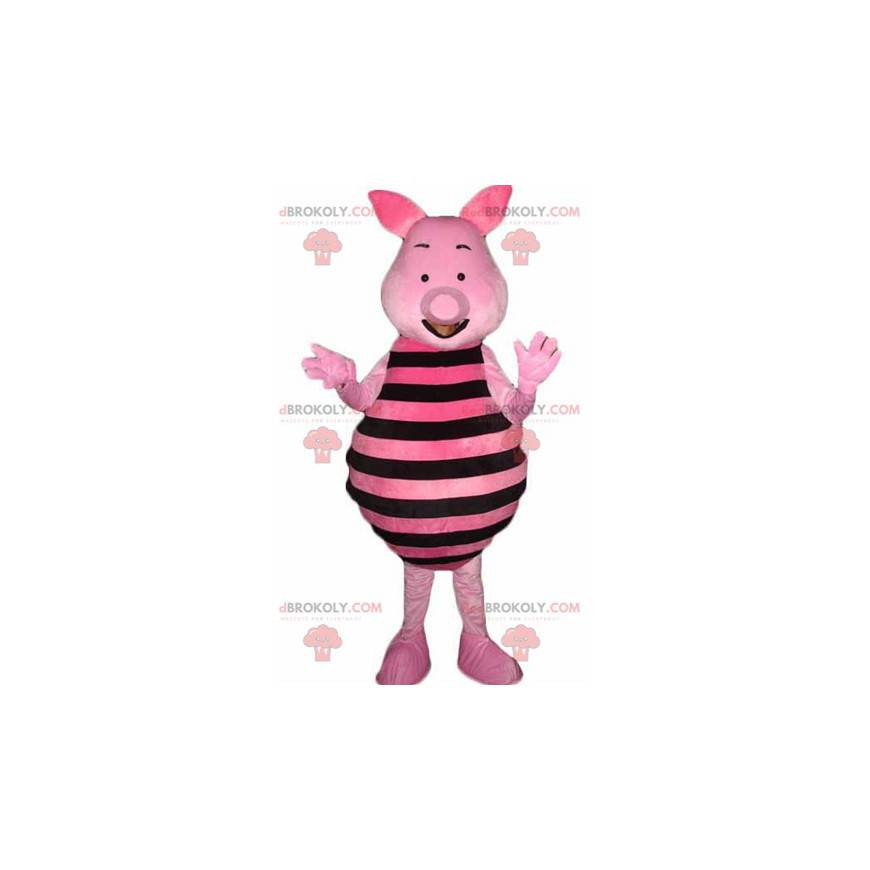 Piglet mascot the famous pink pig of Winnie the Pooh -