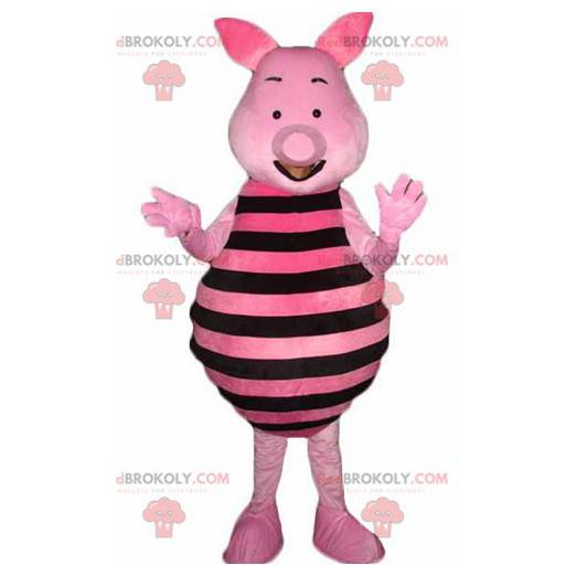 Piglet mascot the famous pink pig of Winnie the Pooh -