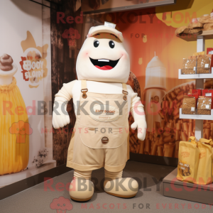 Postava maskota Cream Bbq...