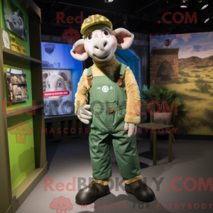 Olive Ram mascottekostuum...