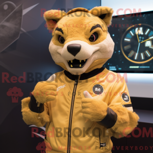 Gold Thylacosmilus mascot...