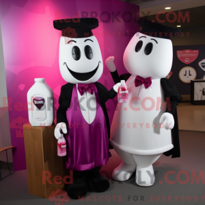 Magenta Bottle Of Milk...