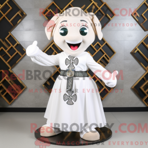 White Celtic Cross mascot...