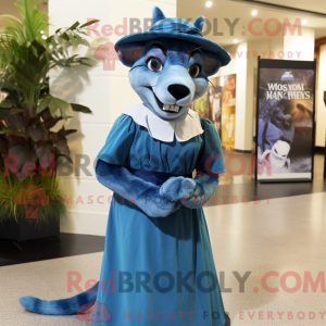 Blue Thylacosmilus mascot...