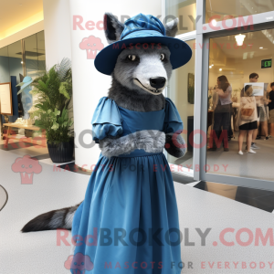 Blue Thylacosmilus mascot...