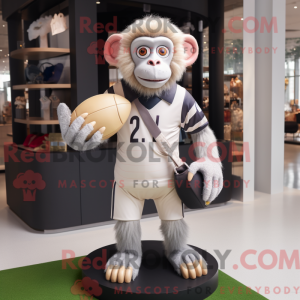 Sølv Capuchin Monkey maskot...