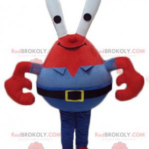 Mascot Mr. Crabs beroemde rode krab in SpongeBob SquarePants -