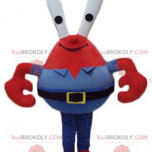 Mascot Mr.Cangrejos famoso cangrejo rojo en SpongeBob