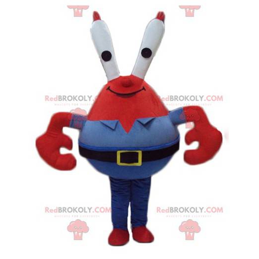 Maskot Mr. Crabs berömd röd krabba i SpongeBob SquarePants -