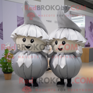 Sølv majroe maskot kostume...