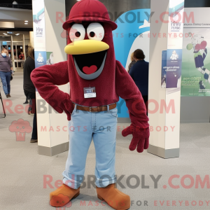 Maroon Stilt Walker máscara...
