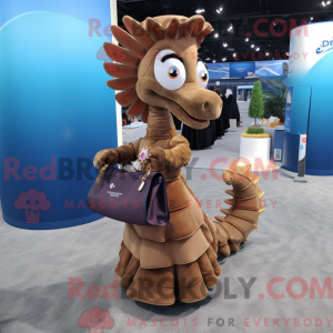 Brown Seahorse mascot...