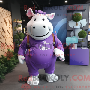 Purple Rhinoceros mascot...